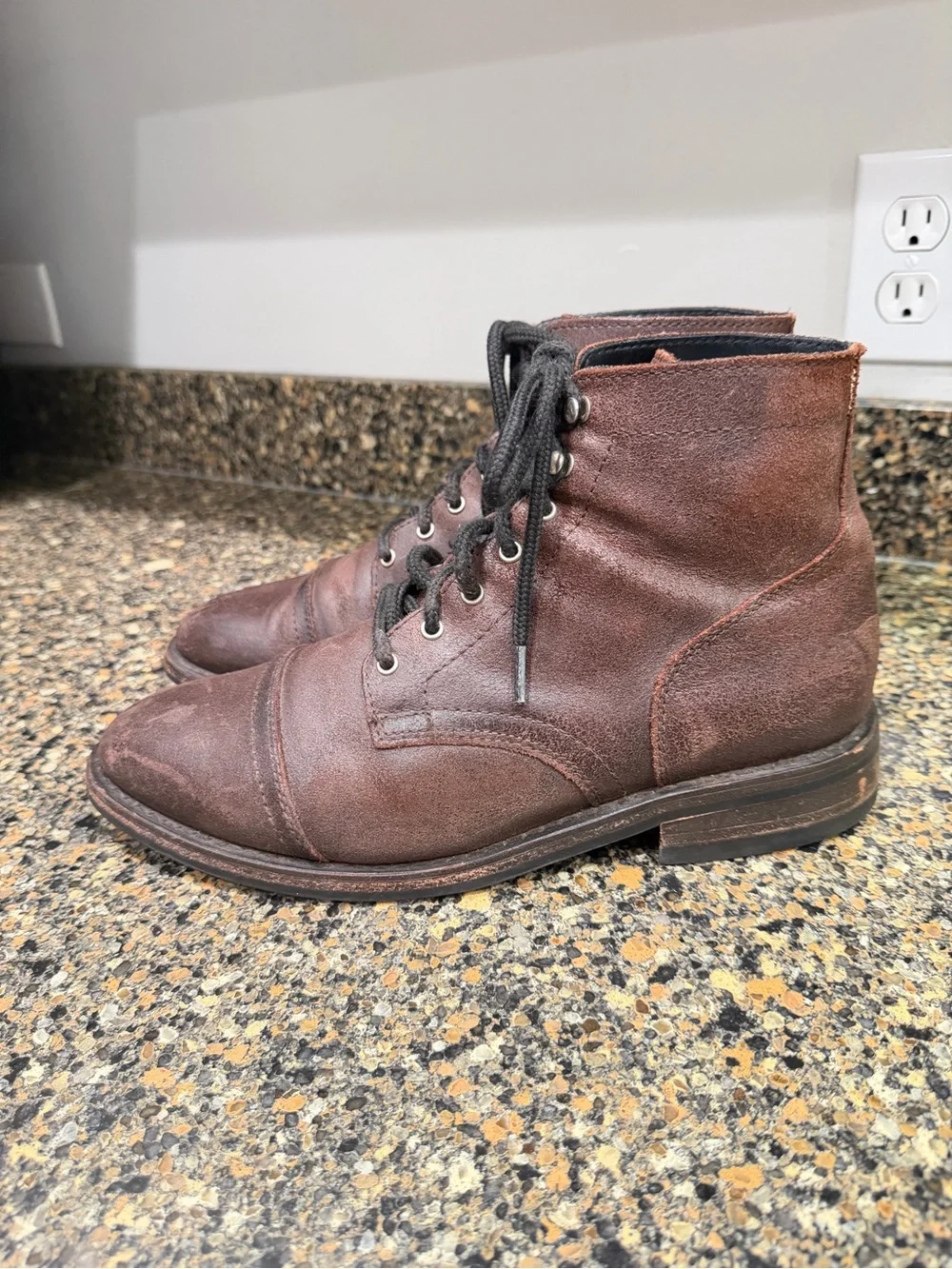 Men's Thursday boot company, captain size 10  Brown Lace-Up Leather Boots
